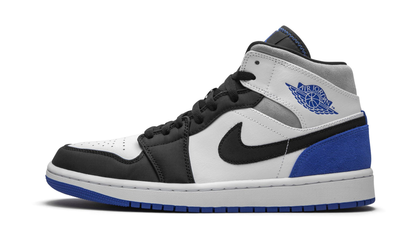 Air Jordan 1 Mid SE “Game Royal Black Toe” Sneakers - Collector's Edition