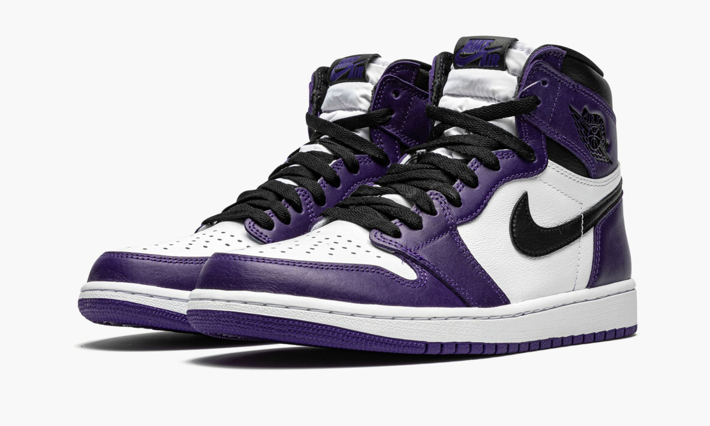Air Jordan 1 Retro High OG Court Purple 2.0 Sneakers - Collaboration Release
