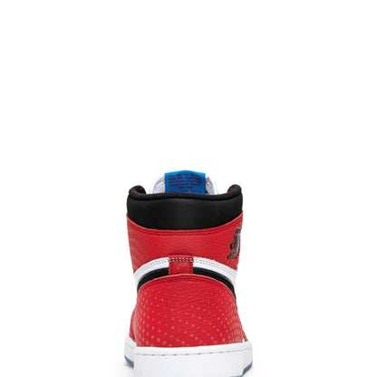 Air Jordan 1 Retro High OG Spider-Man Origin Story 555088-602 Sneakers - Heri...