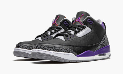Air Jordan 3 Retro “Court Purple” Sneakers - Cushioned Stride