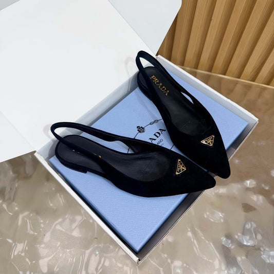Prada 2026 Slingback Suede Leather 854172