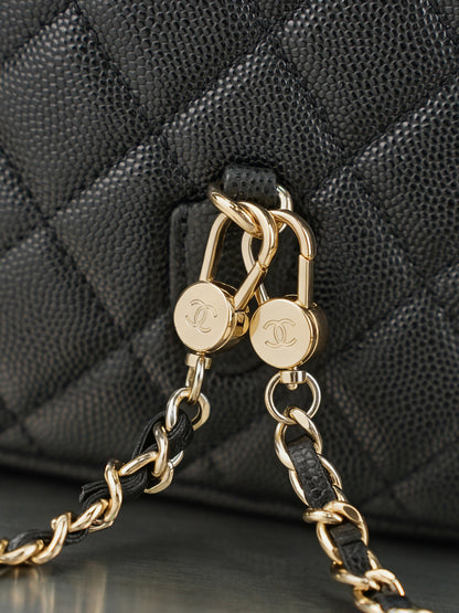 Chanel 2026 Mini Backpack 18cm Black And White leather
