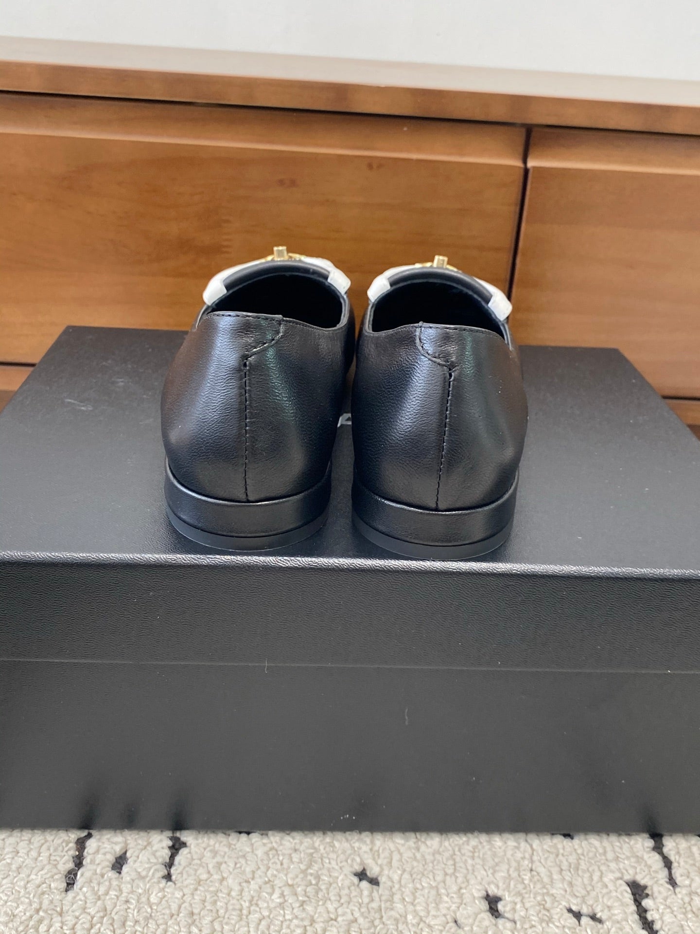 Chanel 2026 Square Toe Flat Black Lambskin 696620