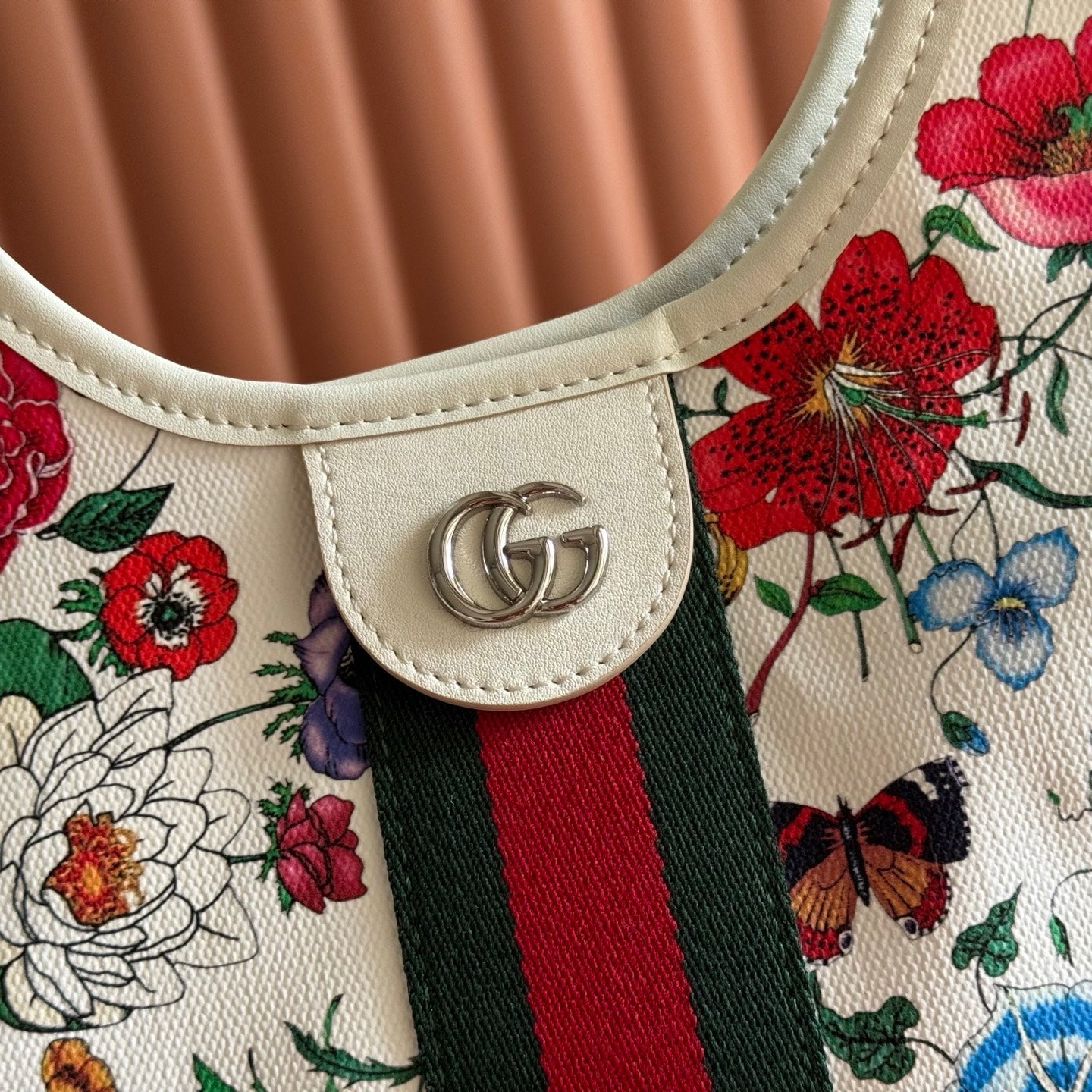 Gucci 2026 Giglio Flora Large Tote Bag Leather